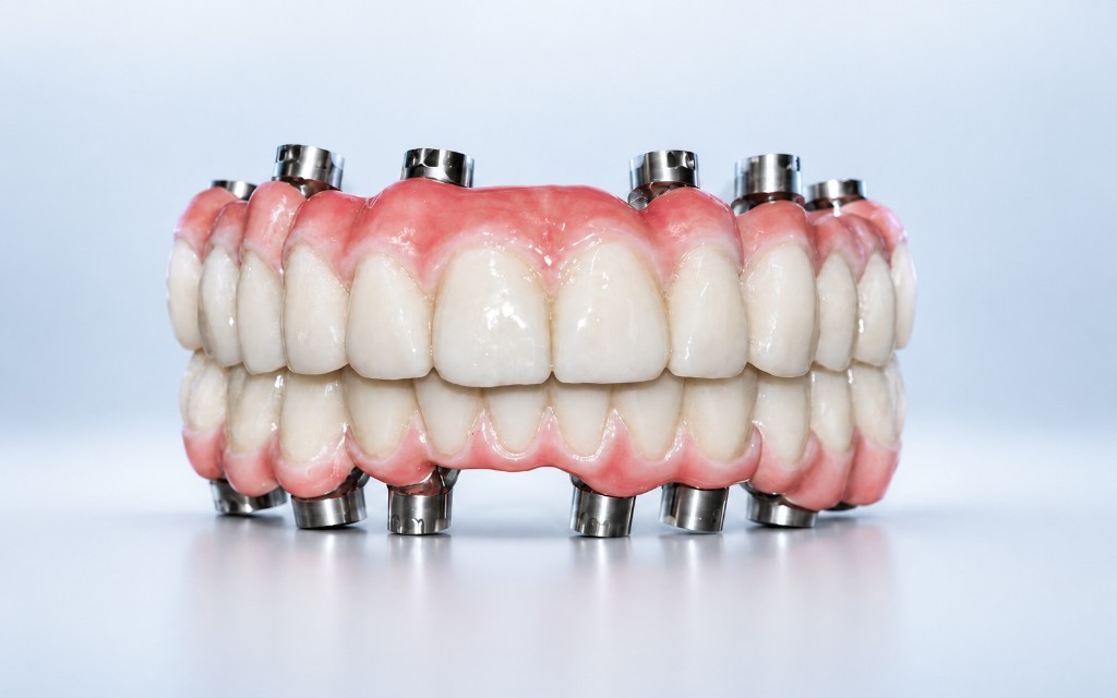 Full-arch CAD/CAM implant restoration